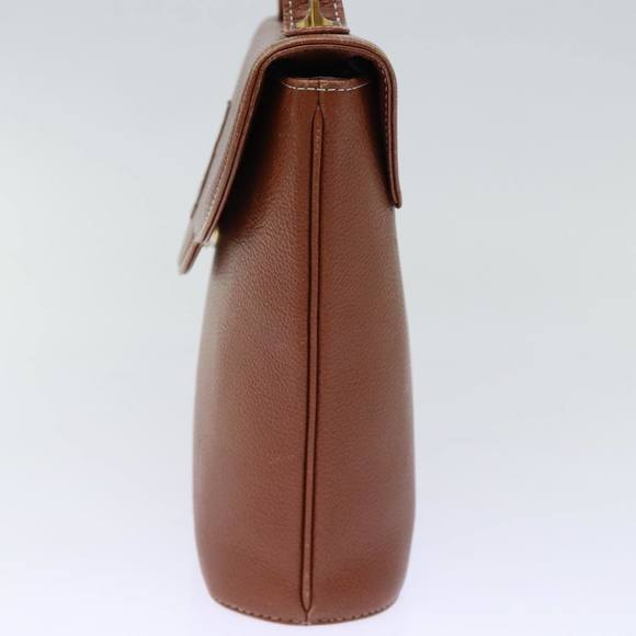 SAINT LAURENT Hand Bag Leather 2way Brown Auth am6206 - Picture 4 of 16